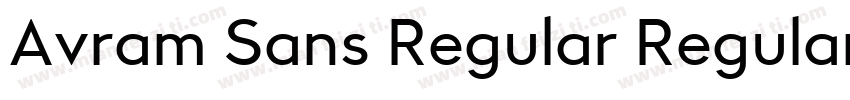 Avram Sans Regular Regular字体转换